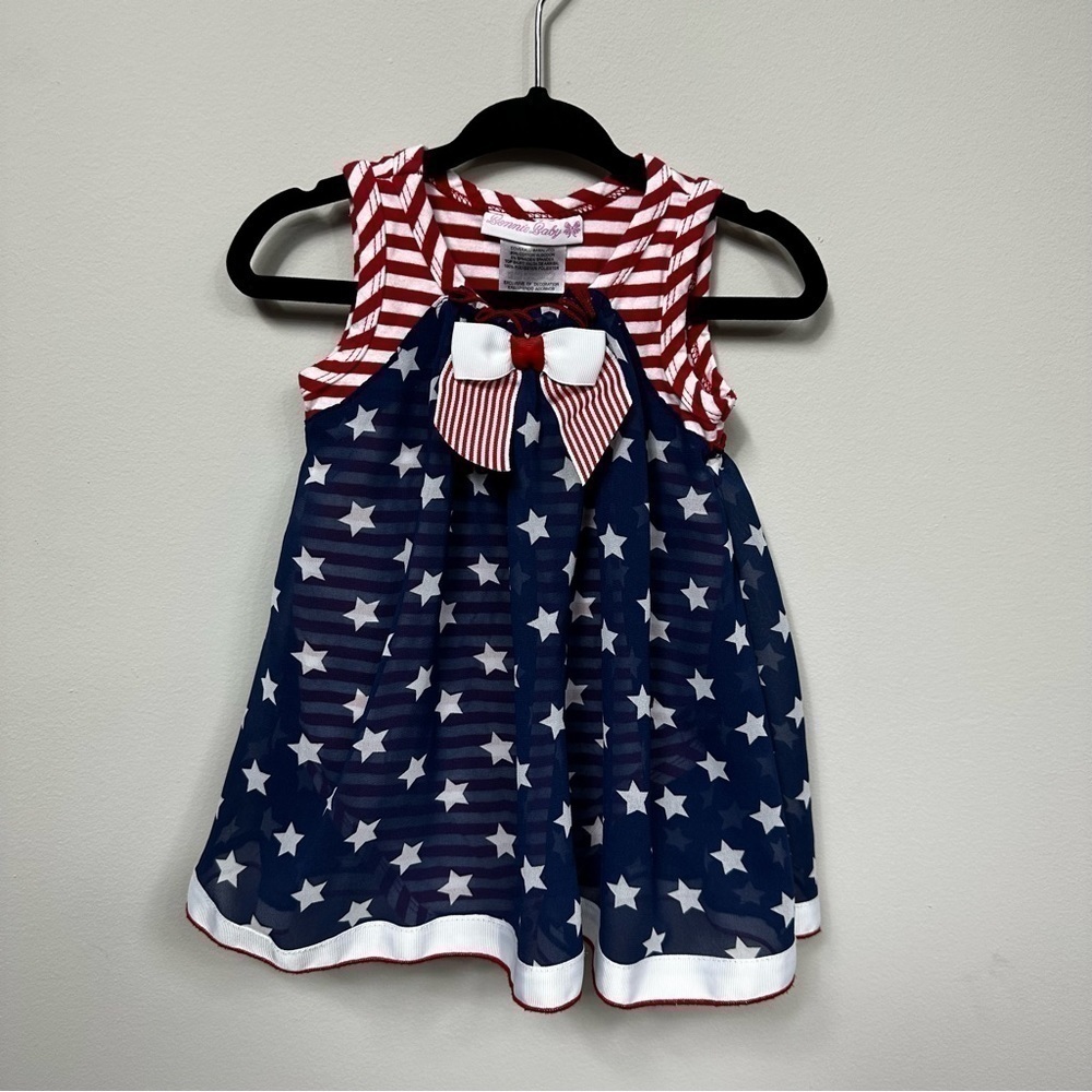 BONNIE Baby Patriotic Dress in Size 12 months